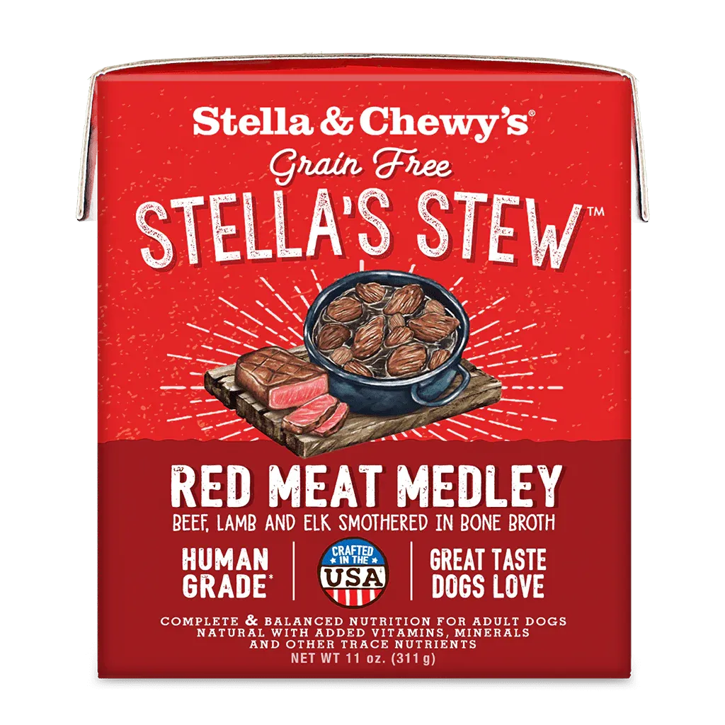STELLA &amp; CHEWY&#39;S DOG 11OZ STEW RED MEAT MEDLEY