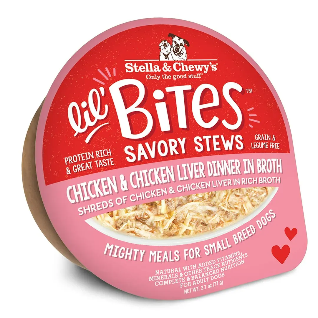 STELLA &amp; CHEWY&#39;S DOG 2.7OZ  LIL BITES CHCIKEN &amp; CHICKEN LIVER DISCONTINUED