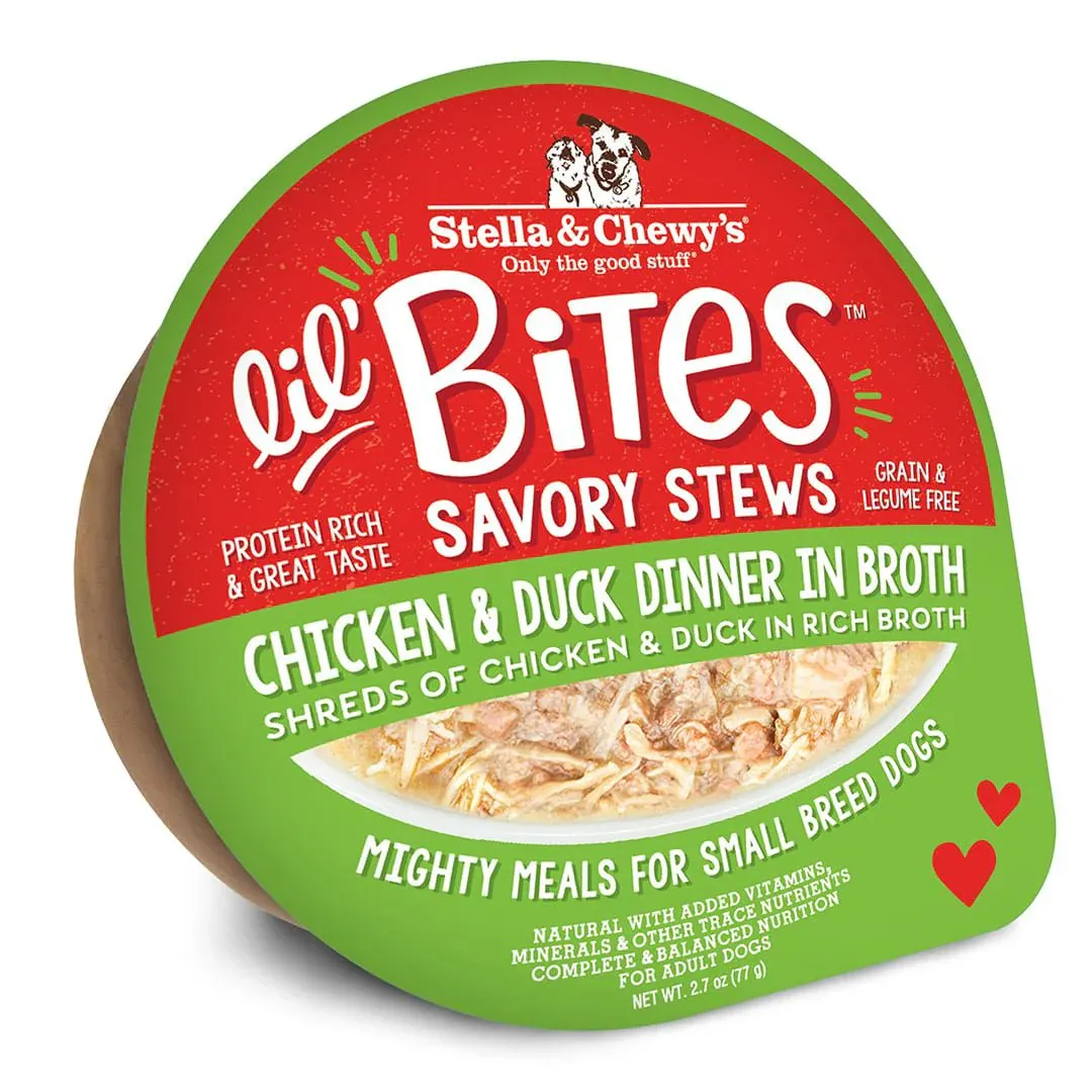 STELLA &amp; CHEWY&#39;S DOG 2.7OZ LIL BITES CHICKEN &amp; DUCK DINNER