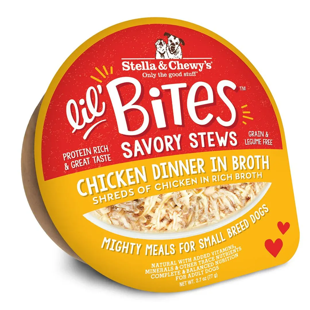 STELLA &amp; CHEWY&#39;S DOG 2.7OZ LIL BITES CHICKEN DINNER