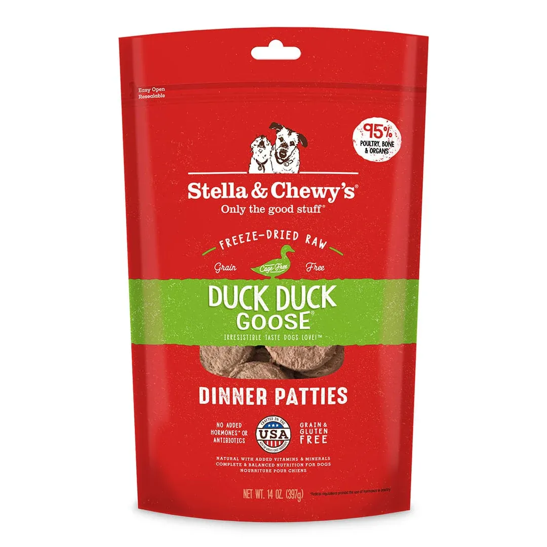 STELLA &amp; CHEWY&#39;S DOG 25OZ DINNER PATTIES DUCK