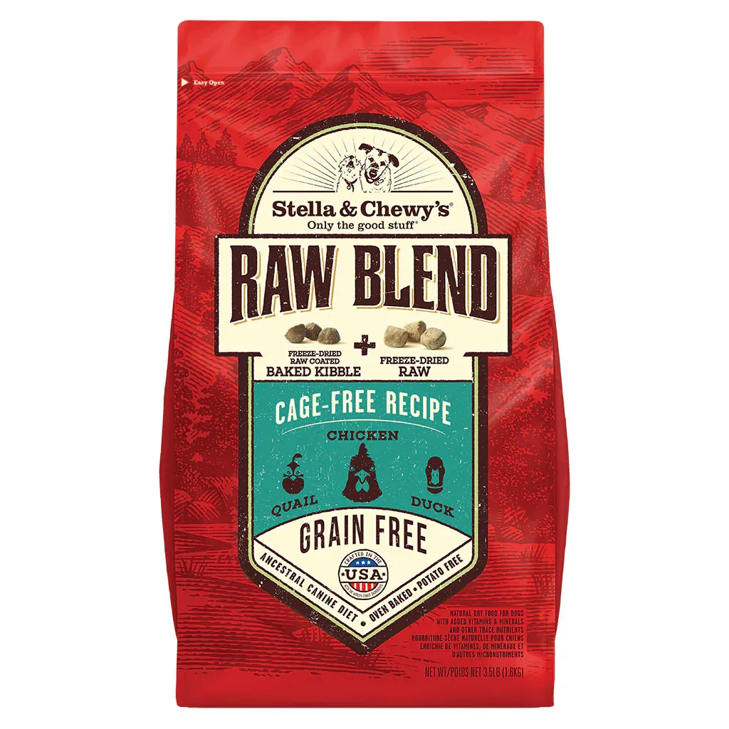 STELLA &amp; CHEWY&#39;S DOG 3.5# GRAIN RAW BLEND CAGE FREE