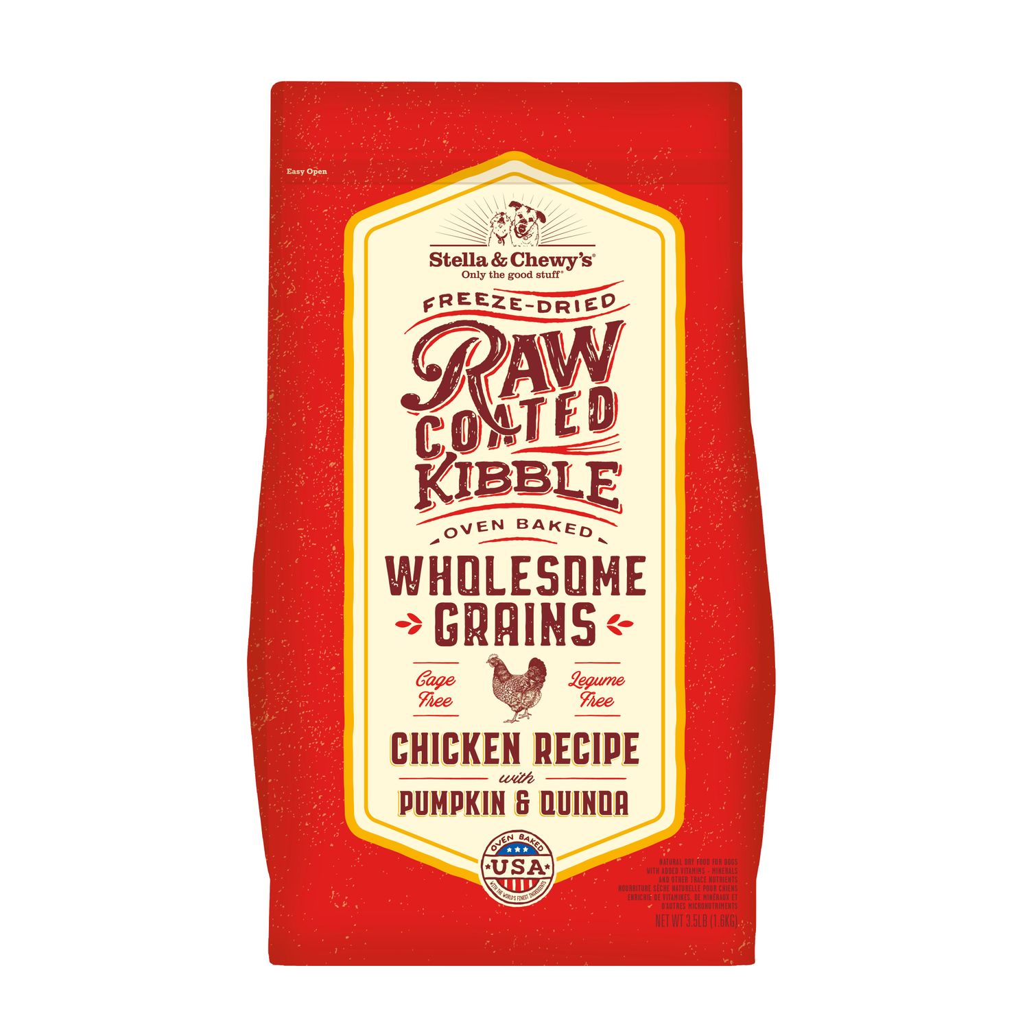 STELLA &amp; CHEWY&#39;S DOG 22# WHOLE GRAINS CHICKEN KIBBLE