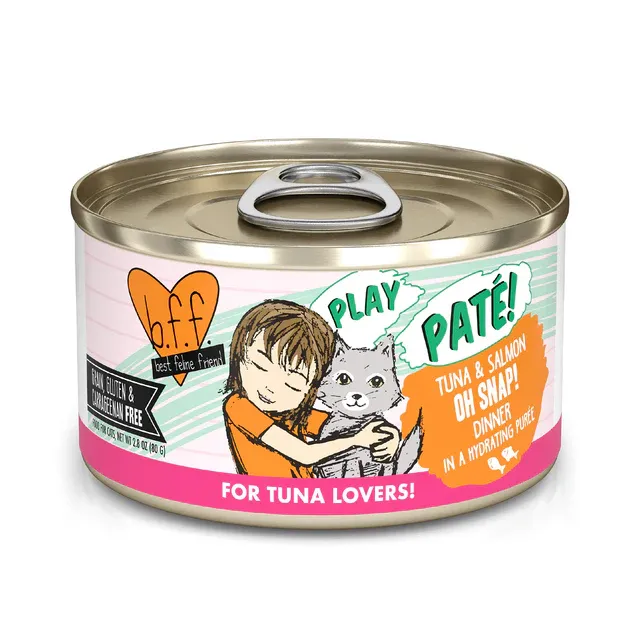 WERUVA BFF PLAY - TUNA &amp; SALMON - OH SNAP 2.8OZ CAN