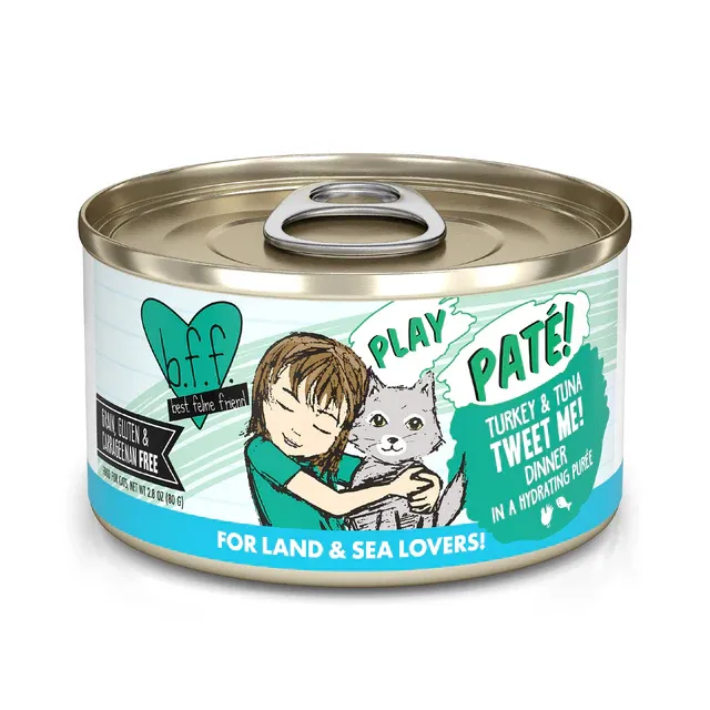WERUVA BFF PLAY - TURKEY &amp; TUNA - TWEET ME 2.8OZ CAN