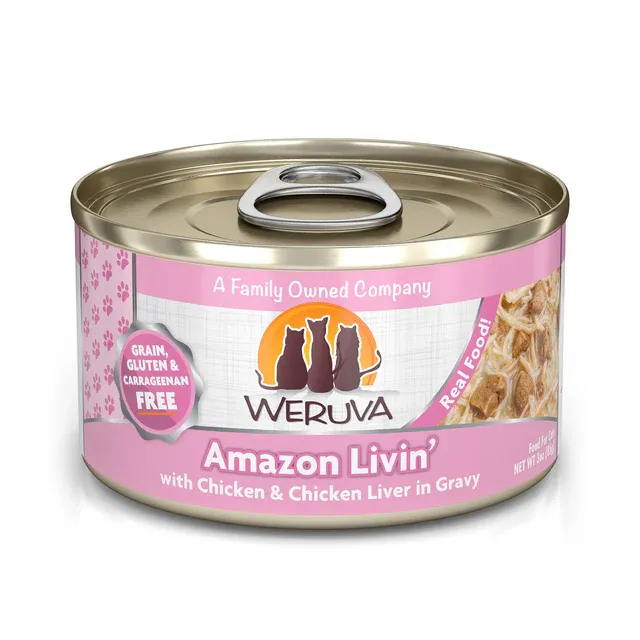 WERUVA CAT - CHICKEN &amp; LIVER - AMAZON LIVIN 3OZ CAN