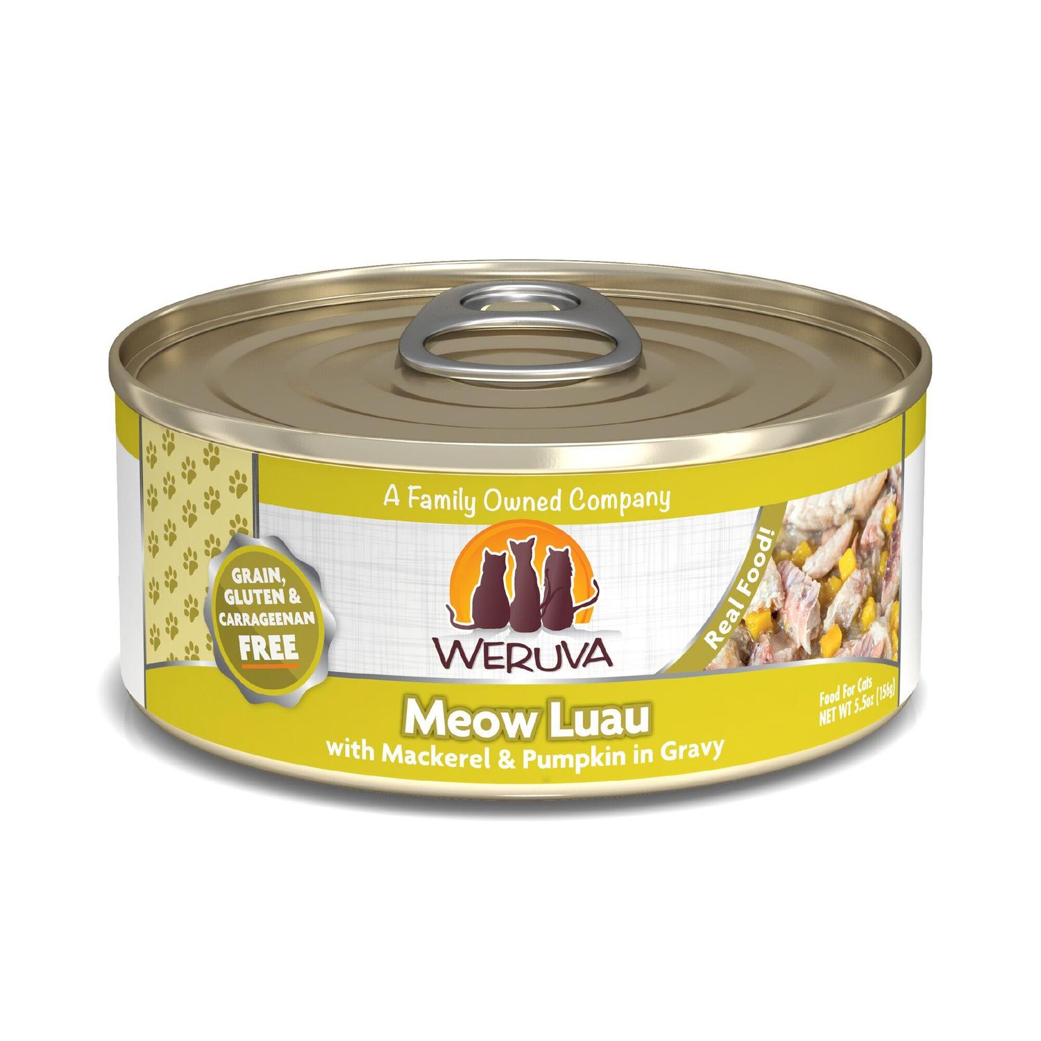 WERUVA CAT 5.5OZ MEOW LUAU CASE