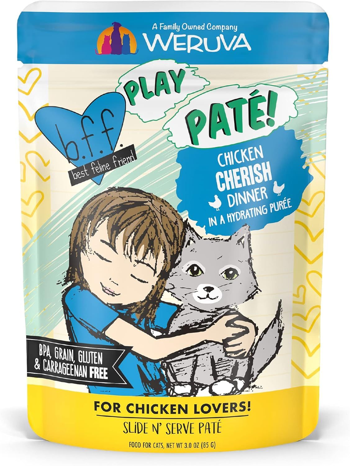 WERUVA CAT CHERISH 3OZ POUCH CASE