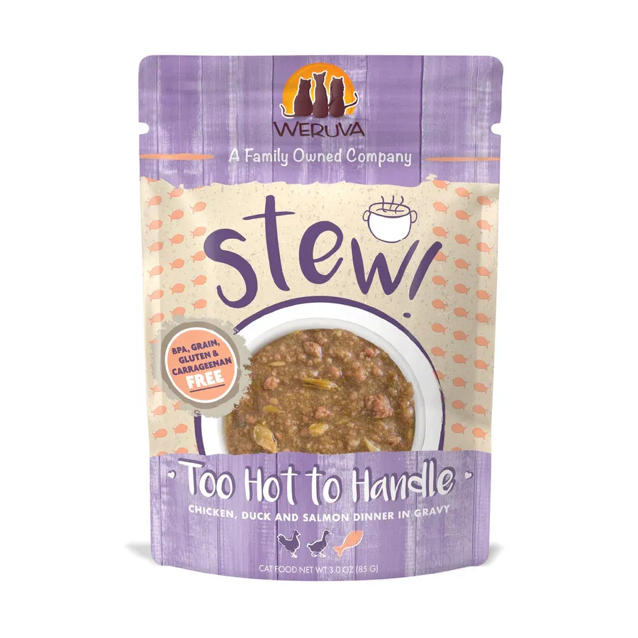 WERUVA CAT TOO HOT TO HANDLE 3OZ POUCH CASE