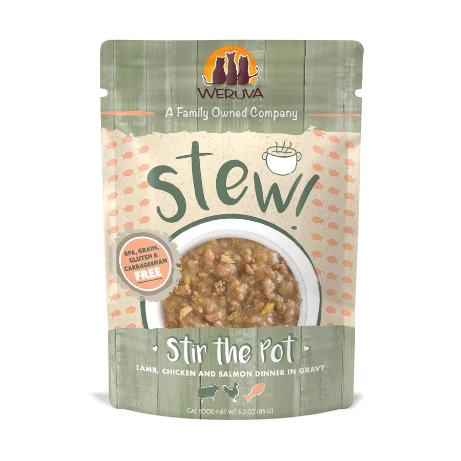 WERUVA CAT STIR THE POT 3OZ POUCH CASE