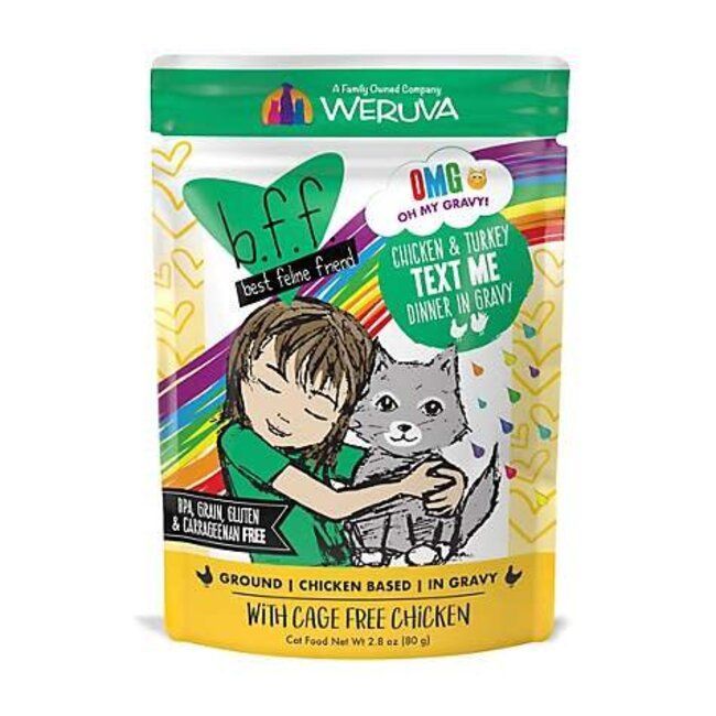 WERUVA CAT TEXT ME 3OZ POUCH CASE