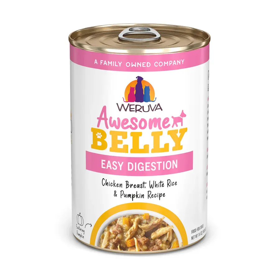 WERUVA DOG 14OZ AWESOME BELLY CHICKEN &amp; RICE  &amp; PUMPKIN