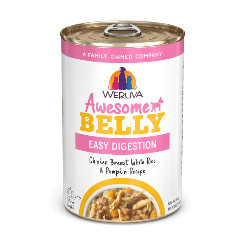 WERUVA DOG 14OZ AWESOME BELLY CHICKEN &amp; RICE  &amp; PUMPKIN