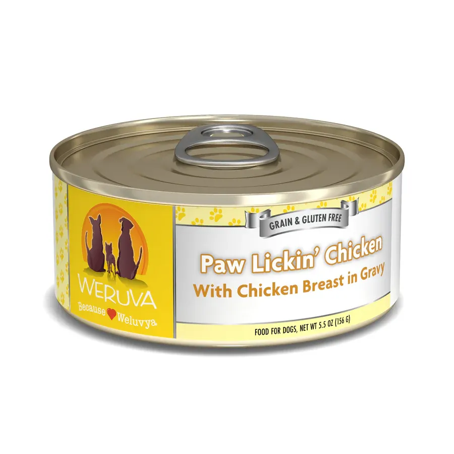 WERUVA PAW LICKIN&#39; CHICKEN 14OZ DOG CASE