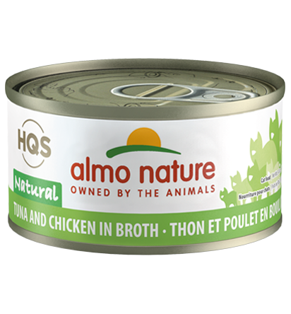 ALMO CAT 2.47OZ NATURAL CAN - TUNA &amp; CHICKEN IN BROTH