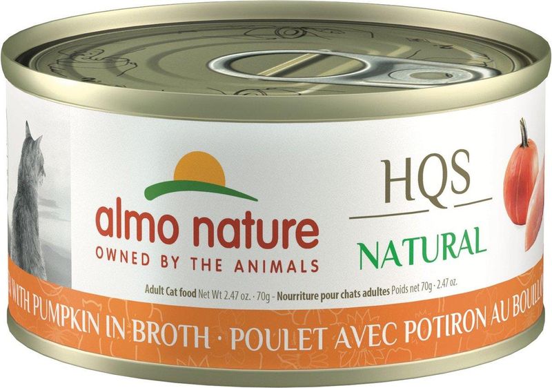 ALMO CAT 2.47OZ NATURAL CAN - CHICKEN &amp; PUMPKIN