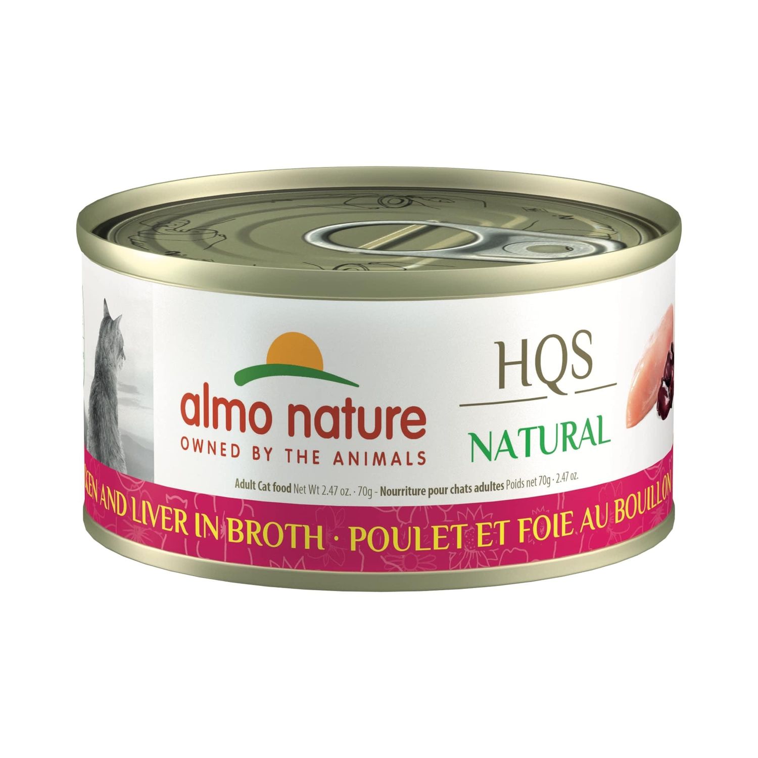 ALMO CAT CHICKEN &amp; LIVER IN BROTH 2.47OZ CASE