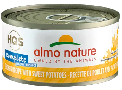 ALMO CAT CHICKEN W/ SWEET POTATO IN GRAVY 2.47OZ CASE