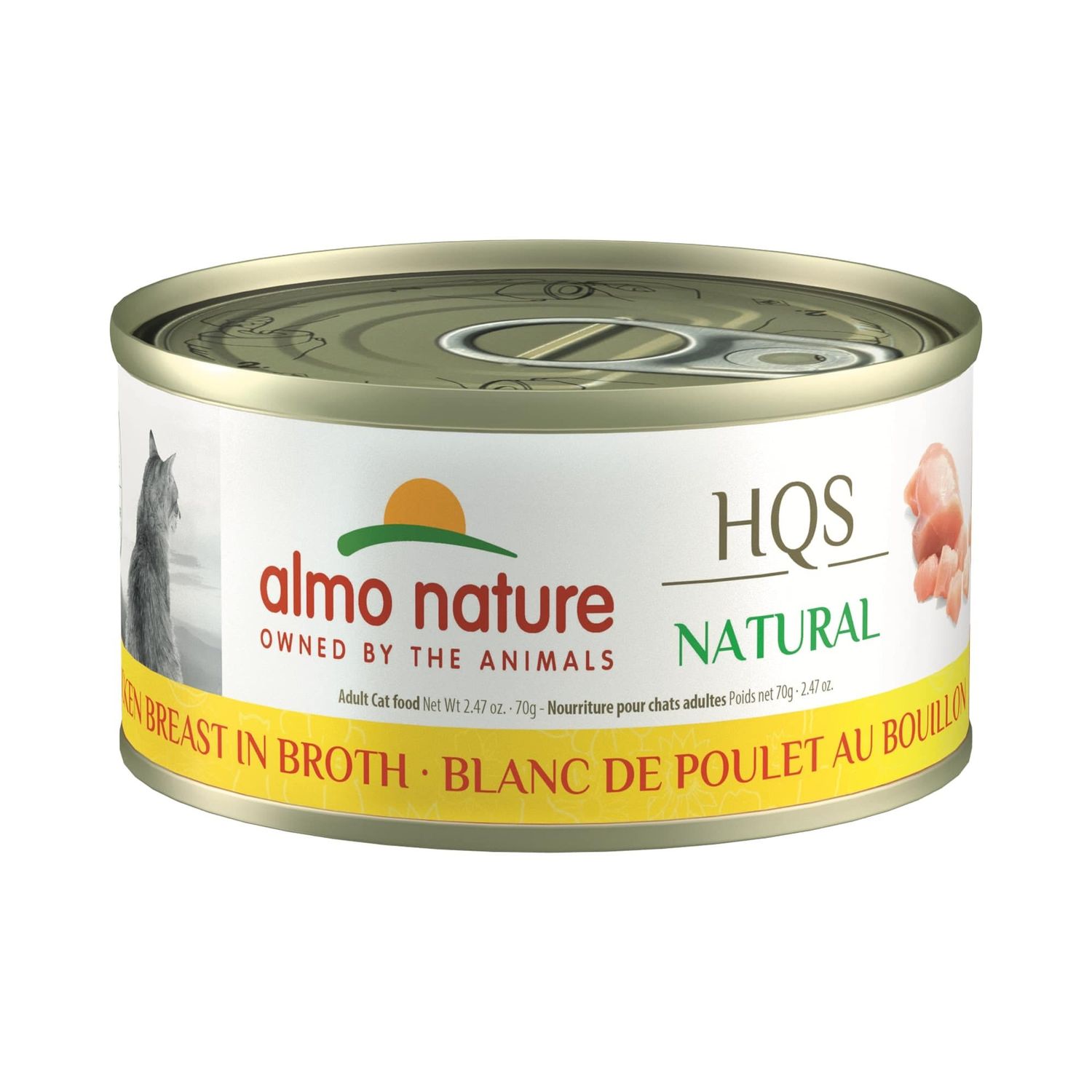 ALMO CAT CHICKEN BREAST IN BROTH 2.47OZ CASE