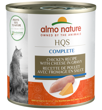 ALMO CAT CHICKEN W/ CHEESE IN GRAVY 2.476OZ CASE