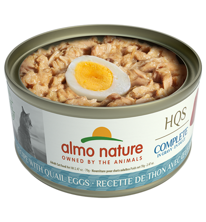 ALMO CAT TUNA W/ QUAIL EGGS 2.47OZ CASE