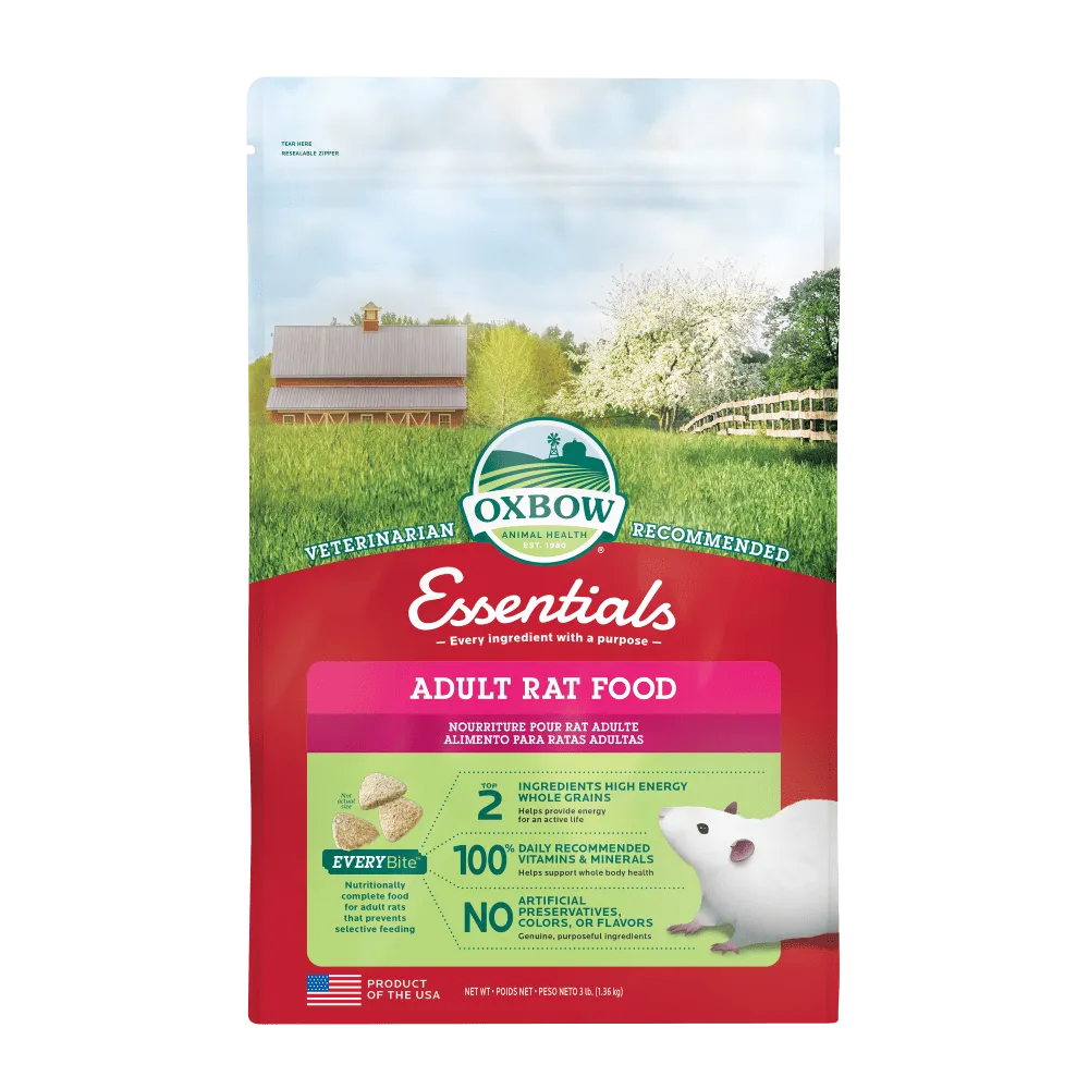 OXBOW ESSENTIALS - ADULT RAT 3LB