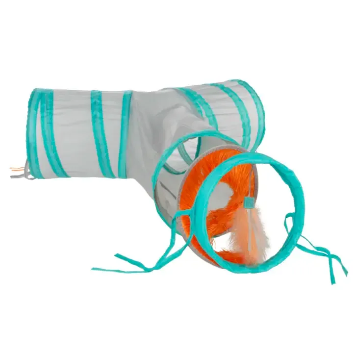 K&amp; H - SMARTYKAT FRINGE FRENZY TRIPLE TUNNEL CAT TOY