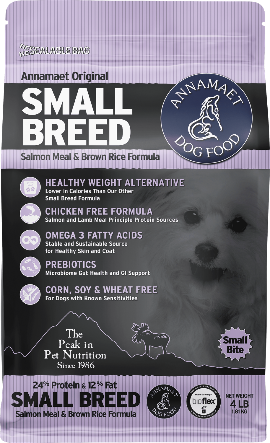 ANNAMAET DOG 4#  SALMON SMALL BREED