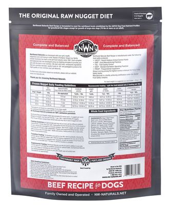 NORTHWEST NATURALS 6# FROZEN BEEF NUGGETS