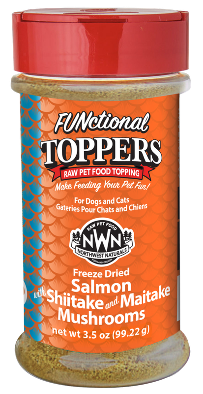 NORTHWEST NATURAL 3.5OZ SALMON &amp; MUSHROOM TOPPERS