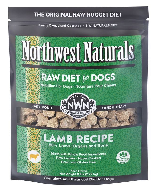 NORTHWEST NATURALS 6# FROZEN LAMB NUGGETS