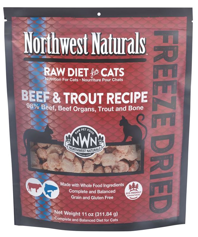 NORTHWEST NATURALS CAT 12OZ BEEF &amp; TROUT