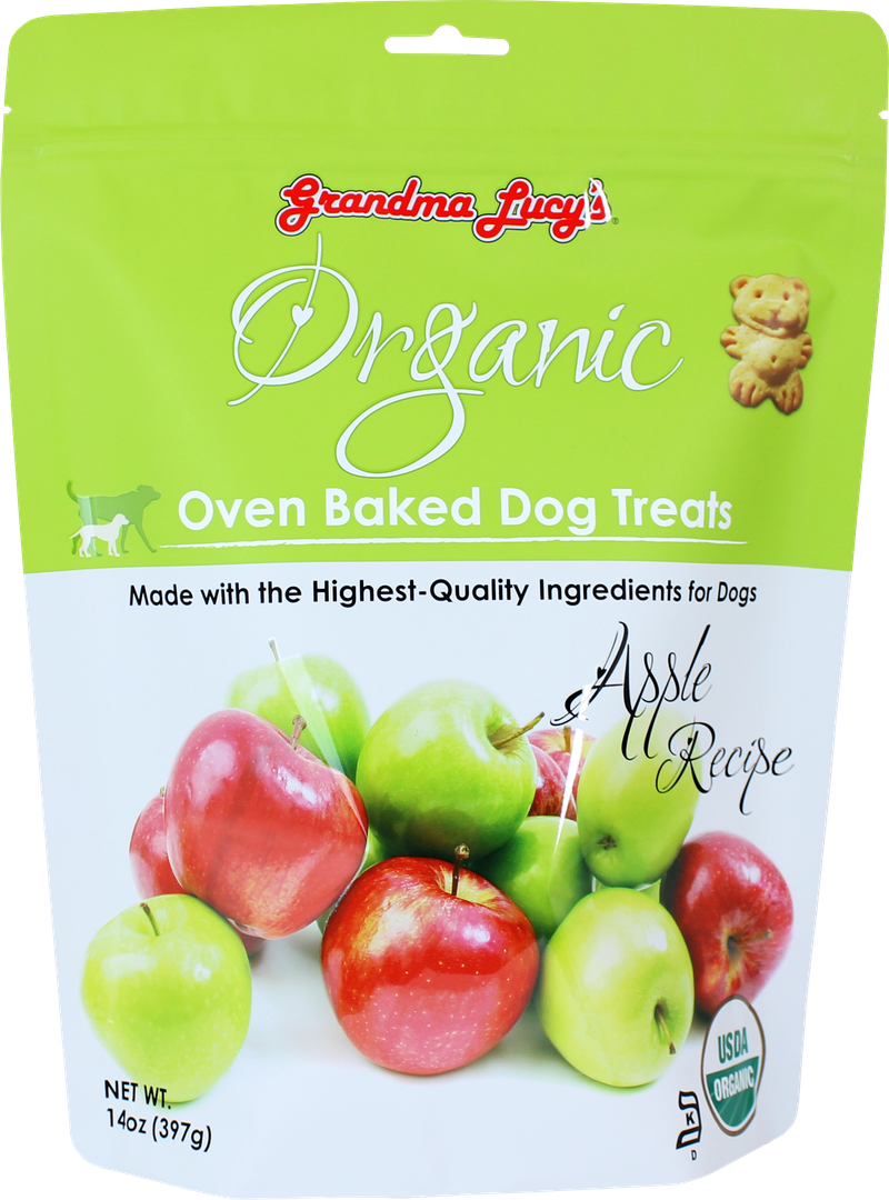 GRANDMA LUCY&#39;S ORGANIC APPLE DOG TREAT 14OZ