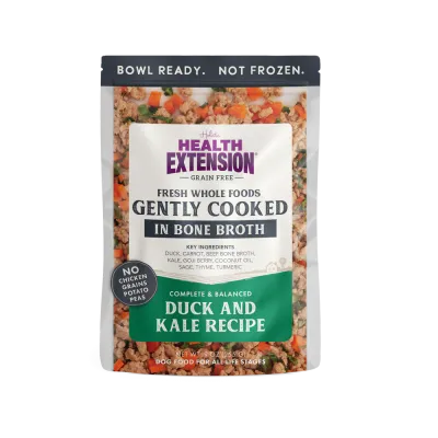 HEALTH EXTENSION 9OZ GENTLY COOKED DUCK &amp; KALE