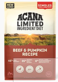 ACANA DOG 25# BEEF &amp; PUMPKIN