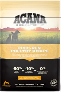 ACANA DOG 25# FREE RUN POULTRY