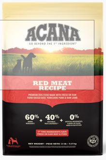 ACANA DOG 25# RED MEAT HERITAGE