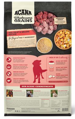 ACANA DOG 25# RED MEATS &amp; GRAIN