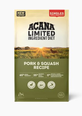 ACANA DOG 4.5# SINGLES PORK &amp; SQUASH