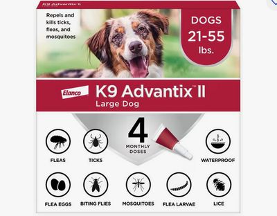 ADVANTIX DOG LARGE 21-55# RD 4PK
