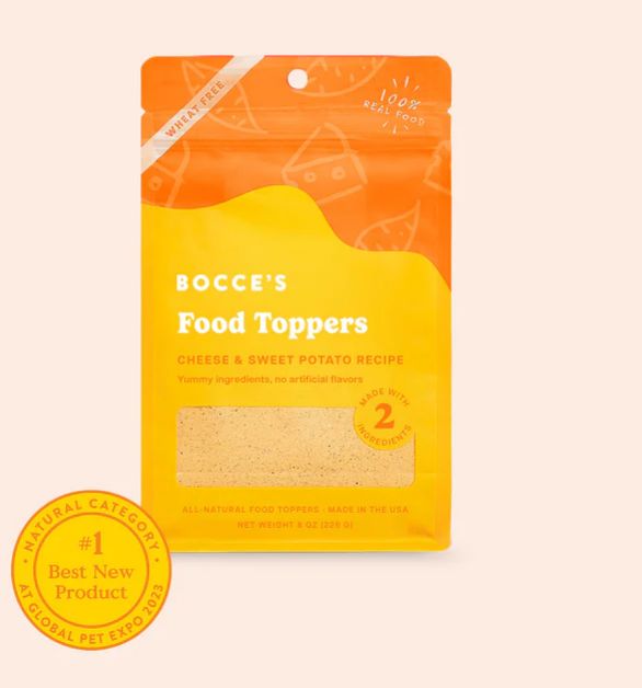 BOCCE DOG 8OZ TOPPER CHEESE &amp; SWEET POTATO