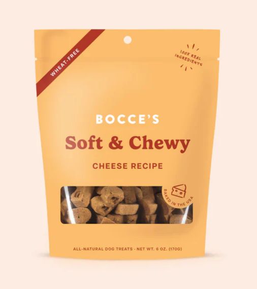 BOCCE&#39;S DOG 6OZ SOFT &amp; CHEWY CHEESE