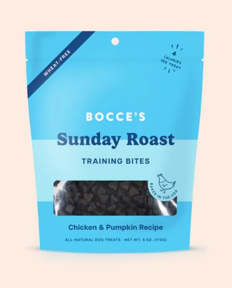 BOCCE&#39;S DOG 6OZ TRAINING BITES SUNDAY ROAST