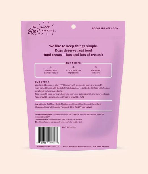 BOCCE'S DOG 6OZ TRAINING BITES QUACK, QUACK, QUACK