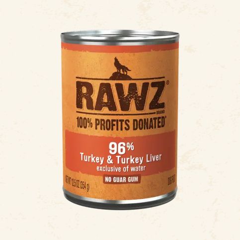 RAWZ 12.5OZ DOG TURKEY &amp; TURKEY LIVER