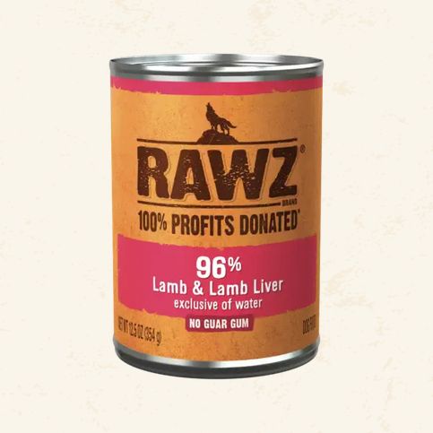 RAWZ 12.5OZ DOG LAMB &amp; LAMB LIVER