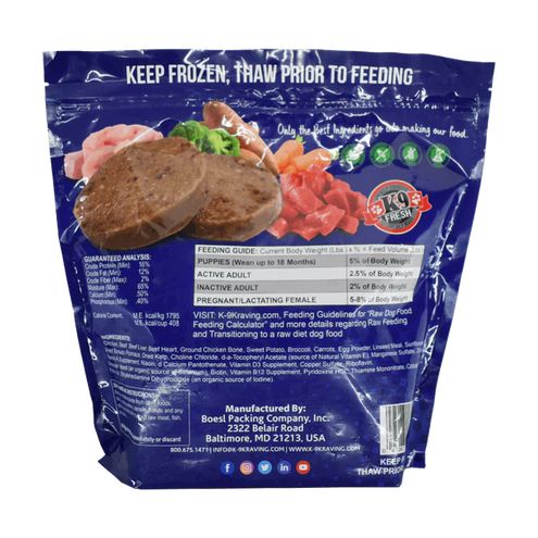 K9 KRAVINGS 5# BAG CHICKEN &amp; BEEF