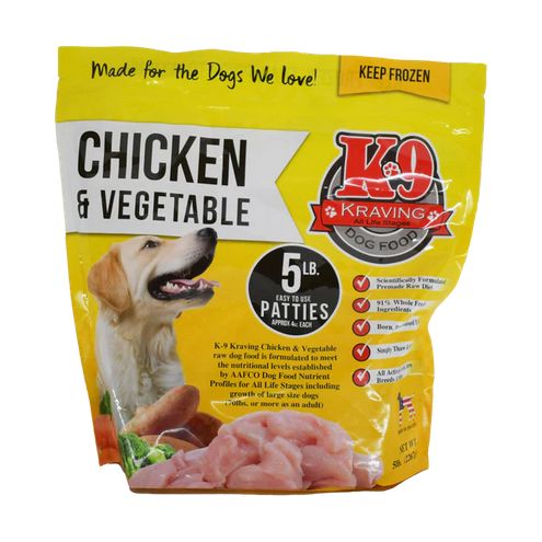 K9 KRAV 5# BAG CHICKEN &amp; VEG