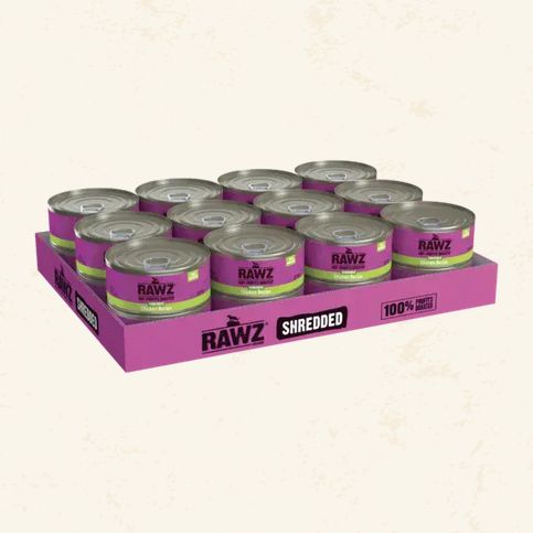 RAWZ CAT 24/5.5OZ SHREDDED CHICKEN CASE