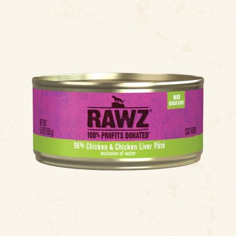 RAWZ CAT- CHICKEN &amp; CHICKEN LIVER PATE 5.5OZ